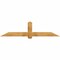 Ekena Millwork Eugene Rough Sawn Timber Gable Bracket, Western Red Cedar, 84"W x 21"H x 4"D x 6"F, 6/12 Pitch GBW084X21X0406EUG00RWR - alternate 1
